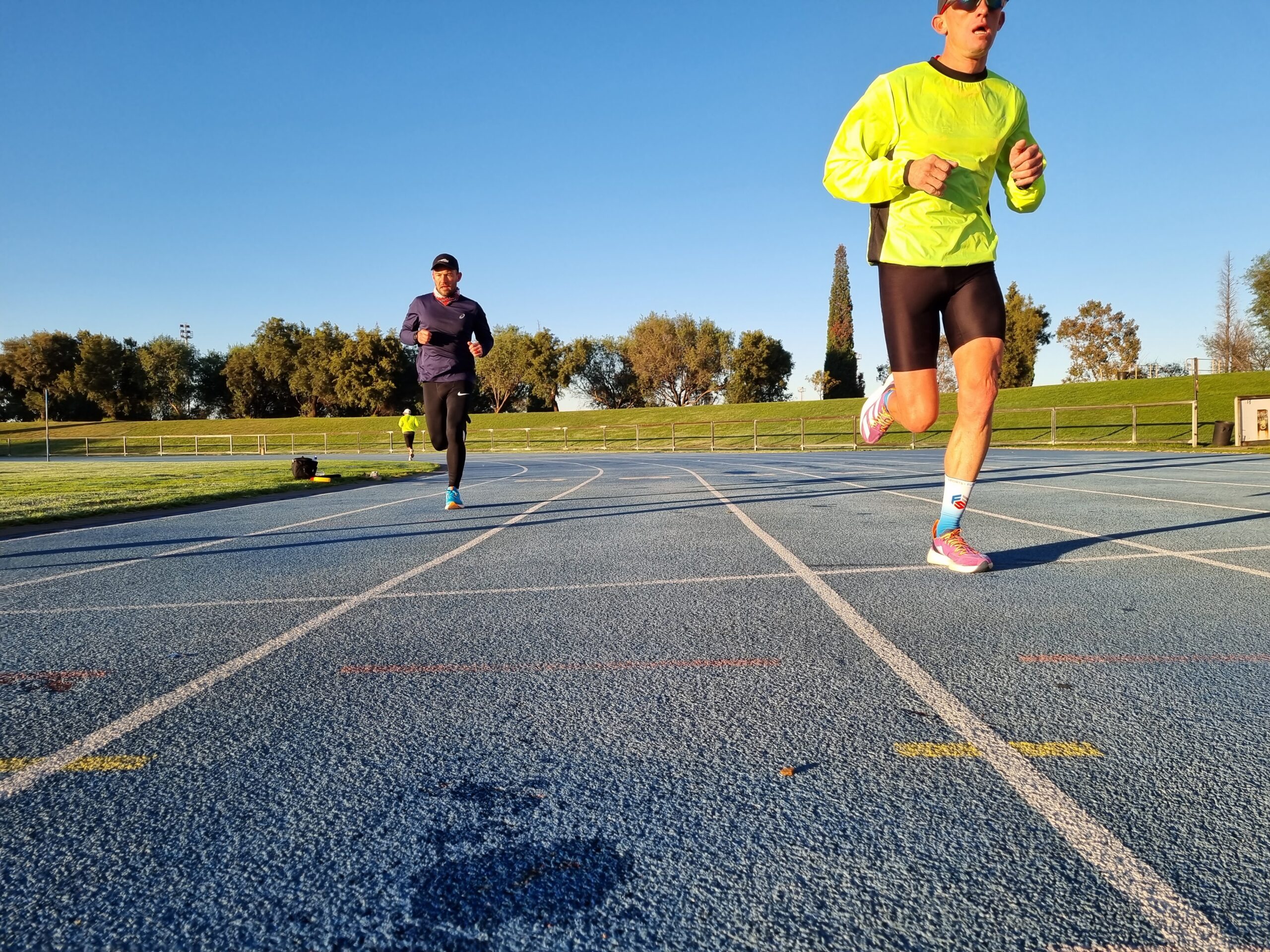 Future Fit Sports athletes training together on the track